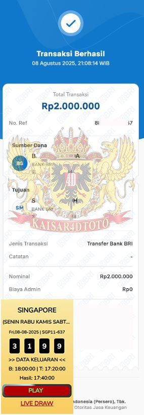 BUKTI JACKPOT KAISAR4DTOTO