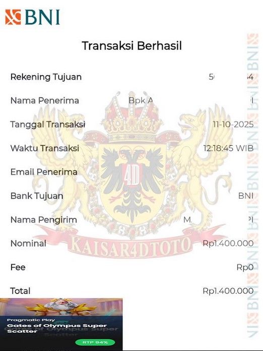 BUKTI JACKPOT KAISAR4DTOTO
