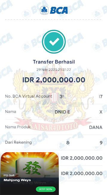 BUKTI JACKPOT KAISAR4DTOTO