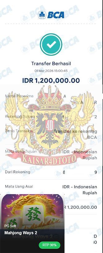 BUKTI JACKPOT KAISAR4DTOTO