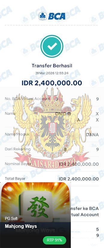 BUKTI JACKPOT KAISAR4DTOTO