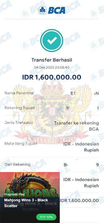 BUKTI JACKPOT KAISAR4DTOTO