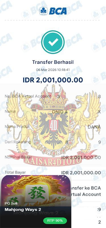 BUKTI JACKPOT KAISAR4DTOTO