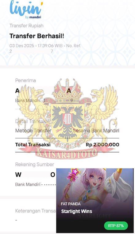 BUKTI JACKPOT KAISAR4DTOTO