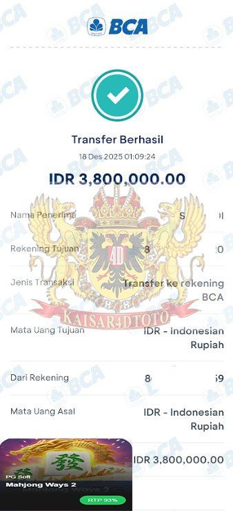 BUKTI JACKPOT KAISAR4DTOTO