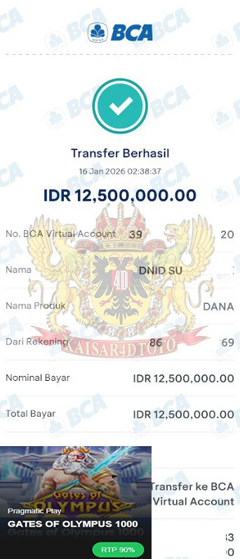 BUKTI JACKPOT KAISAR4DTOTO