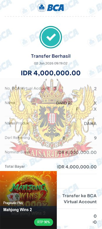 BUKTI JACKPOT KAISAR4DTOTO