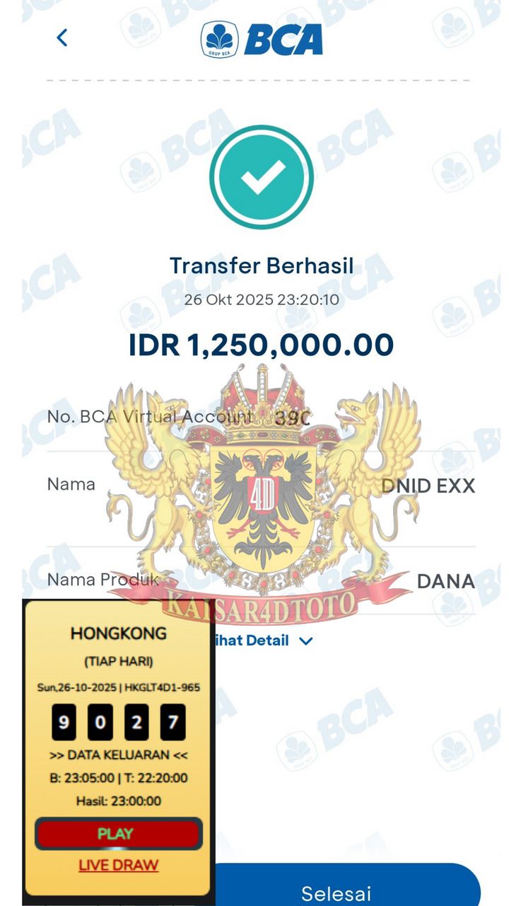 BUKTI JACKPOT KAISAR4DTOTO