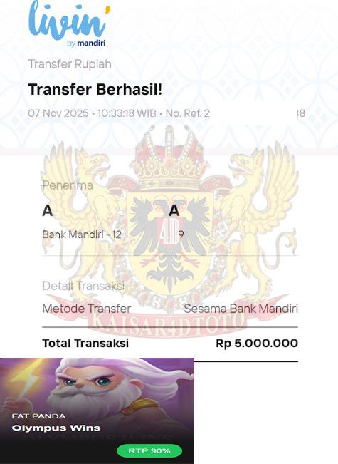 BUKTI JACKPOT KAISAR4DTOTO