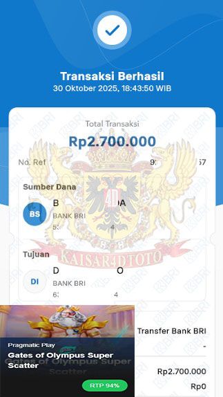 BUKTI JACKPOT KAISAR4DTOTO