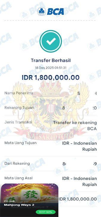 BUKTI JACKPOT KAISAR4DTOTO