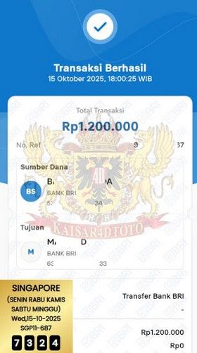 BUKTI JACKPOT KAISAR4DTOTO