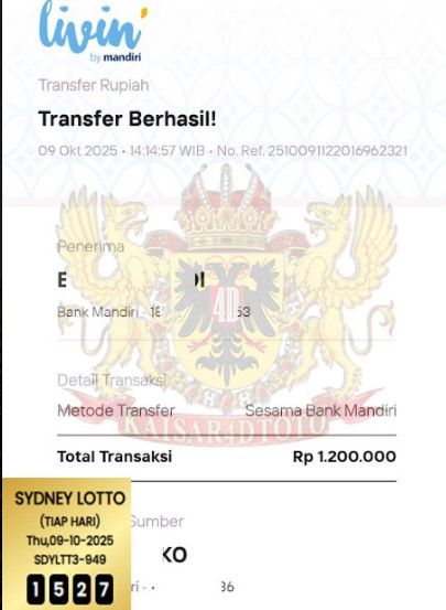 BUKTI JACKPOT KAISAR4DTOTO