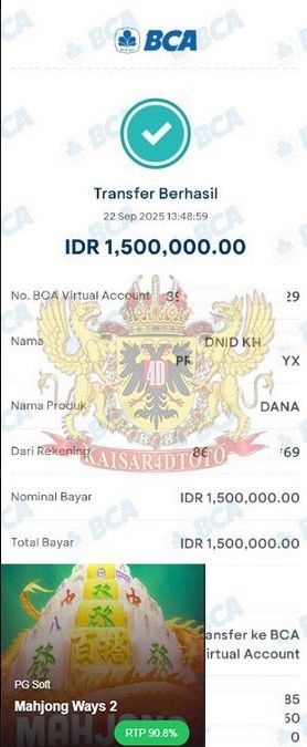 BUKTI JACKPOT KAISAR4DTOTO