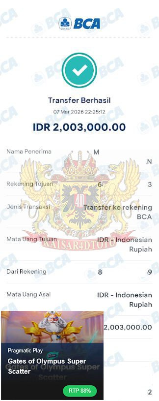 BUKTI JACKPOT KAISAR4DTOTO