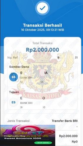 BUKTI JACKPOT KAISAR4DTOTO