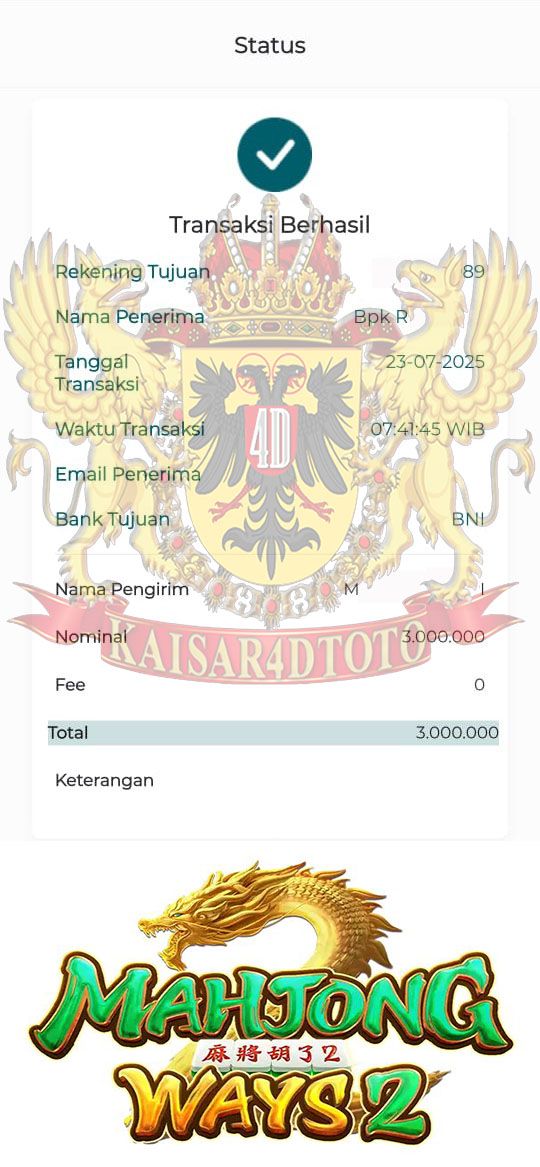 BUKTI JACKPOT KAISAR4DTOTO