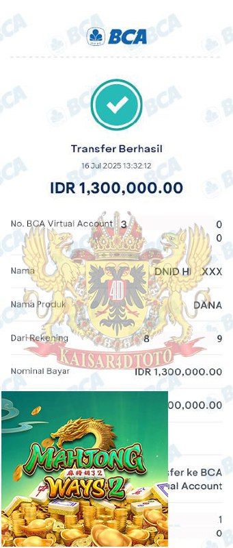BUKTI JACKPOT KAISAR4DTOTO