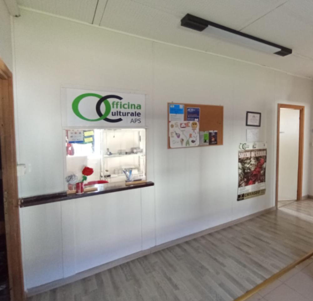 Pareti bianche prima della tinteggiatura – Officina Culturale, locale commerciale a Chivasso