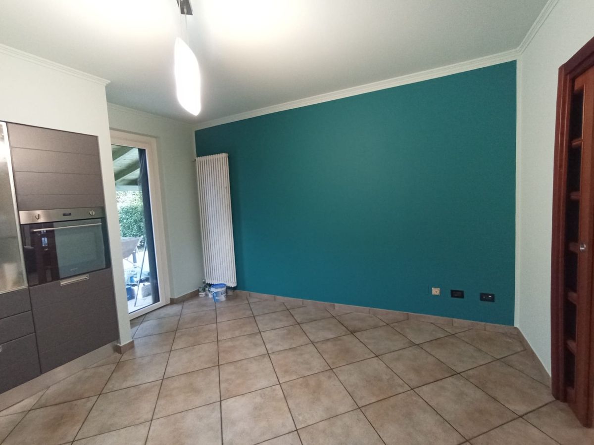 Parete con colore verde