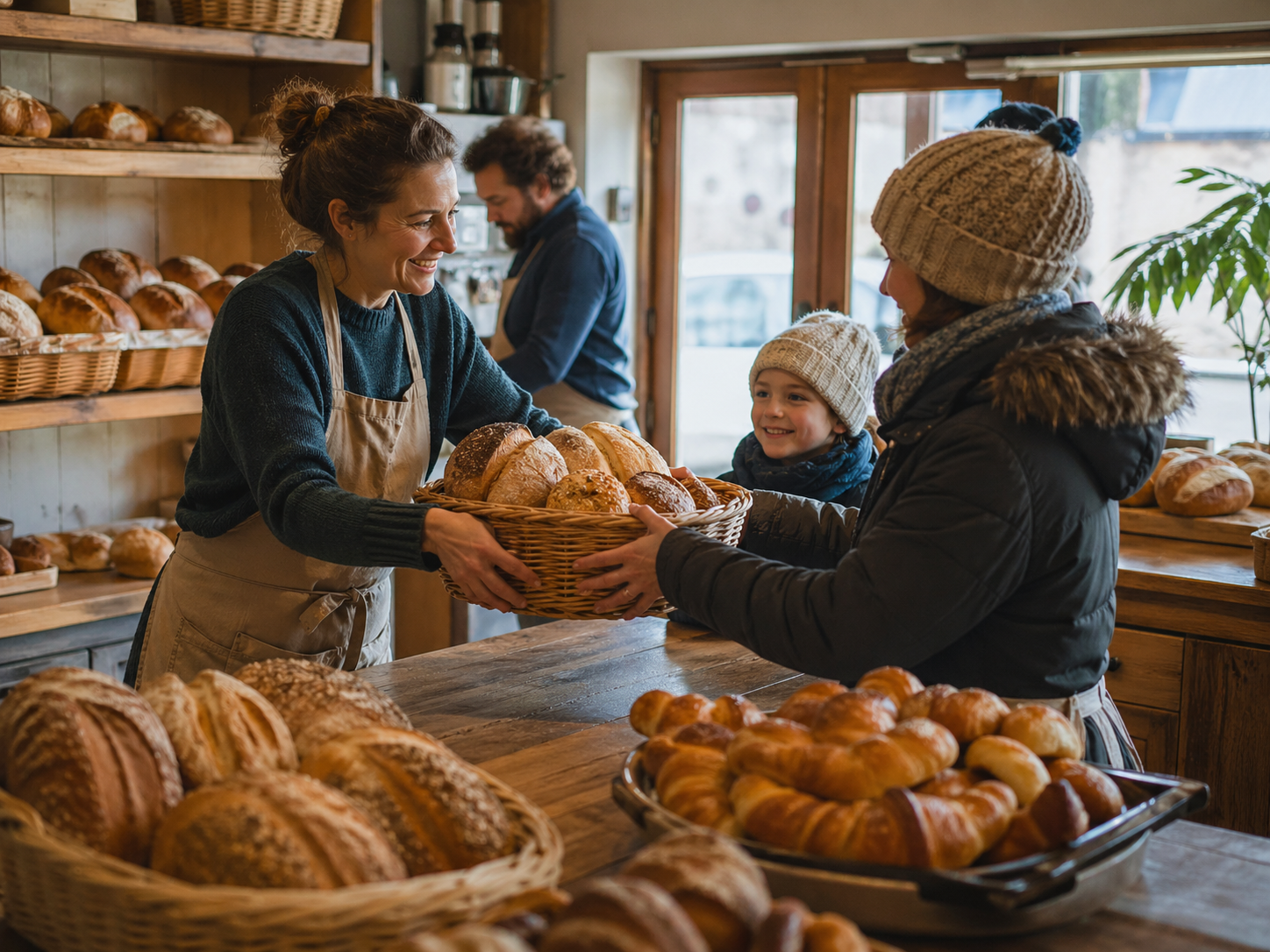 Landbäckerei Werner - Unterstützerillustration