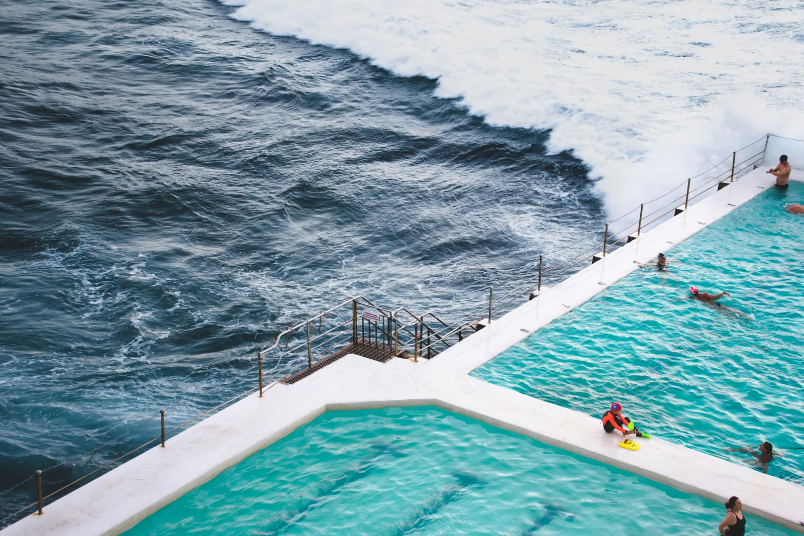 Pool in ocean