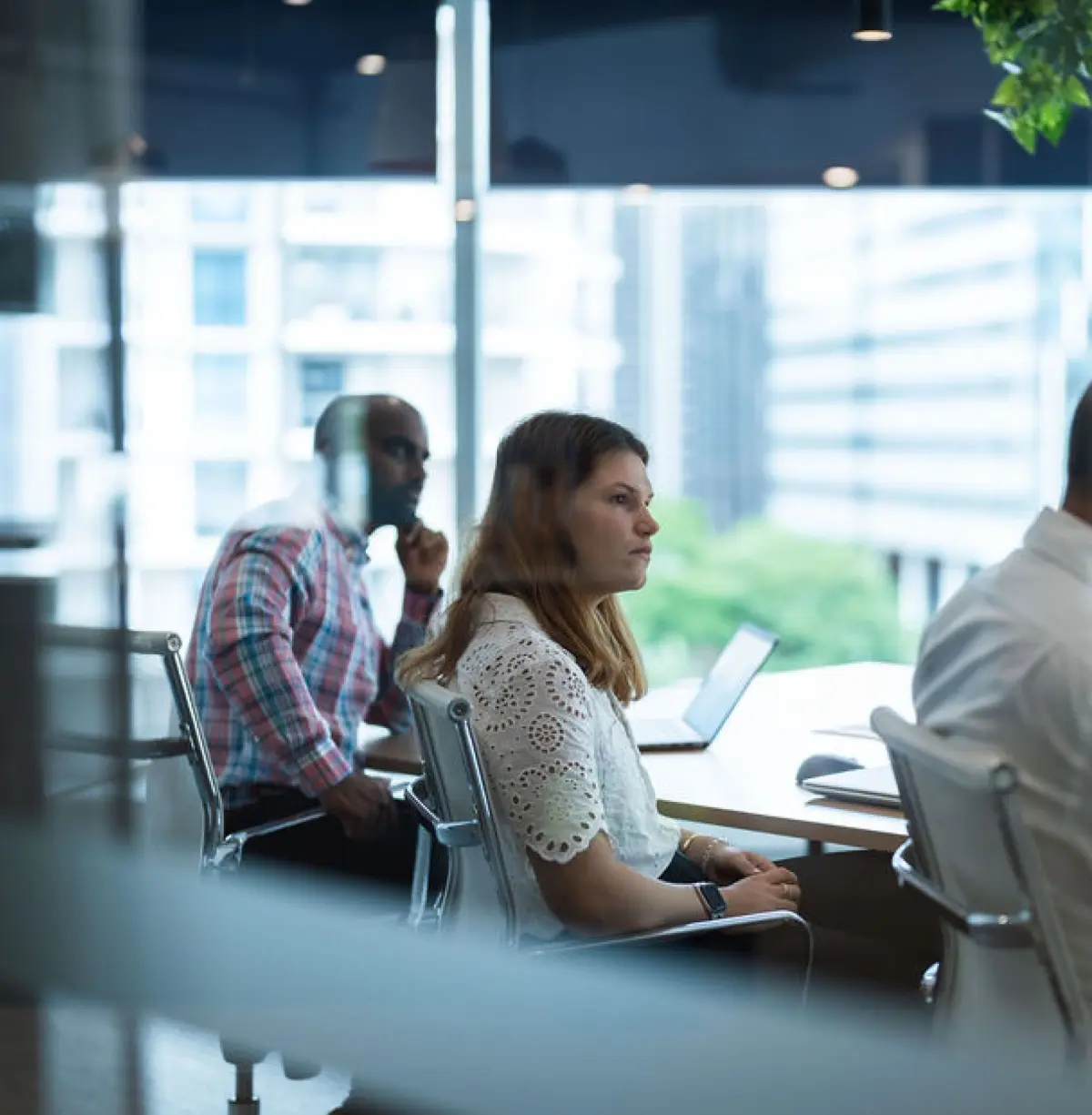 Meeting taking place in office