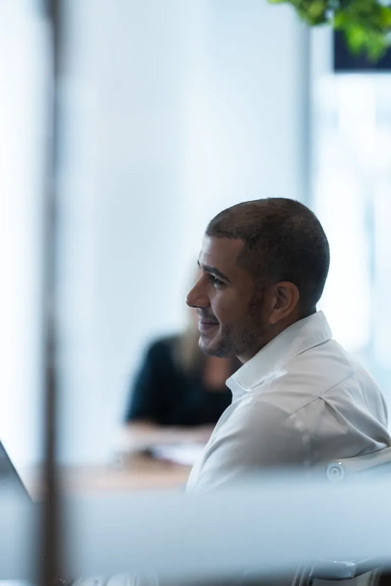 Man during meeting