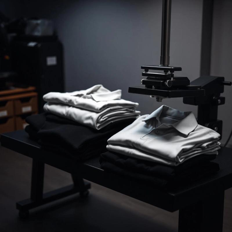 Polos e t-shirts preparados para personalização têxtil