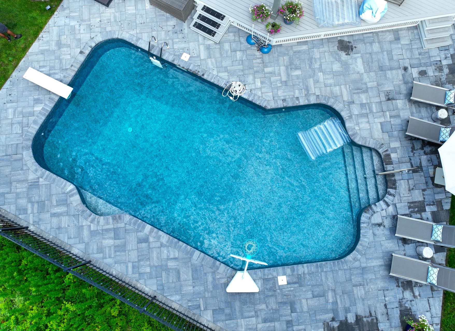 Stunning residential pool and patio project by Contrast Landscape