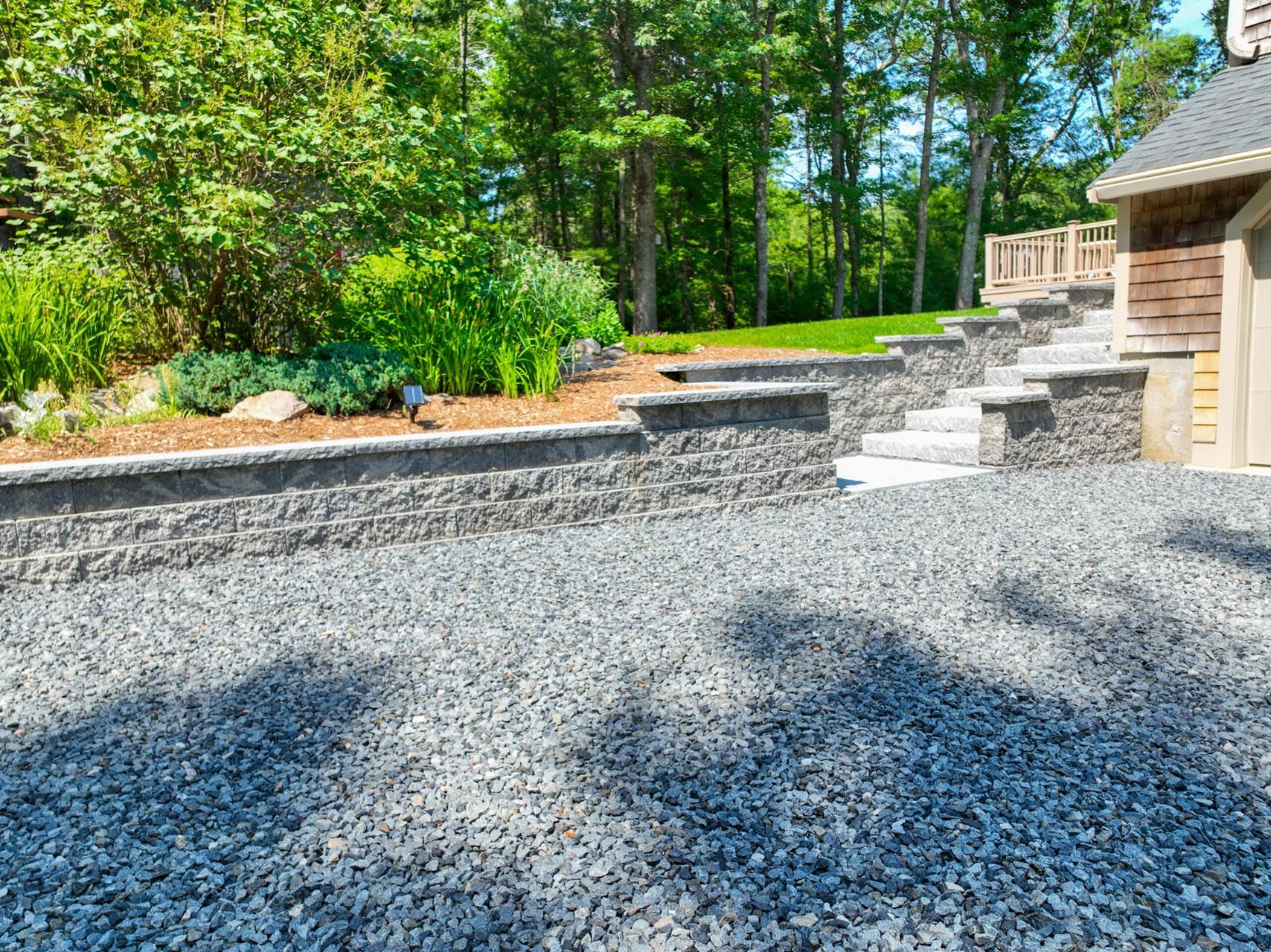 Best retaining wall construction in East Bridgewater, MA by Contrast Landscape