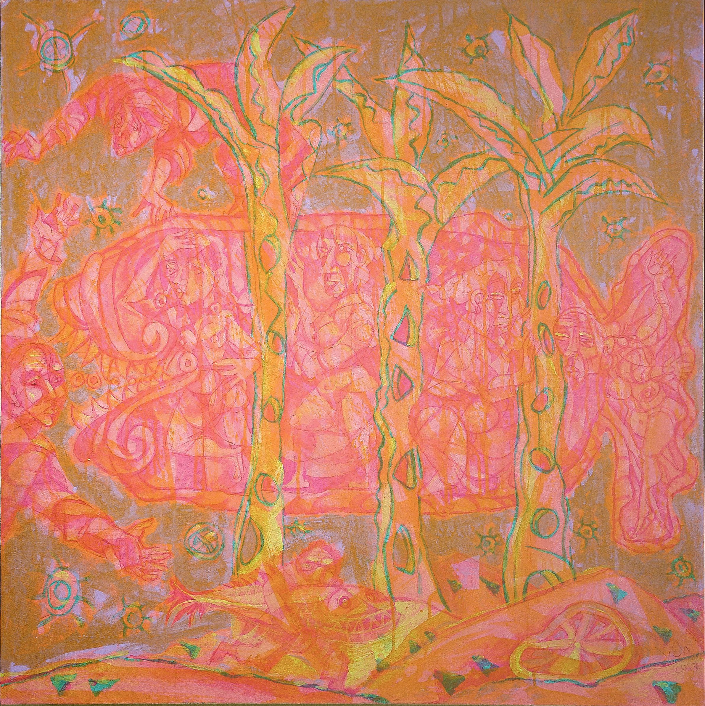 “Oxygen-2”, 2017, Acrylic by Viktor Chumachenko