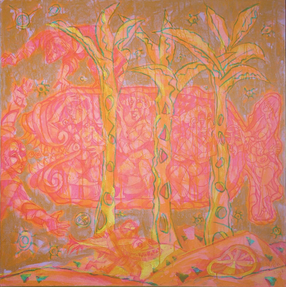 “Oxygen-2”, 2017, Acrylic by Viktor Chumachenko