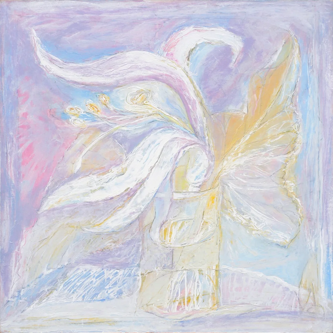 “White Flower”, 2006, Oil by Viktor Chumachenko
