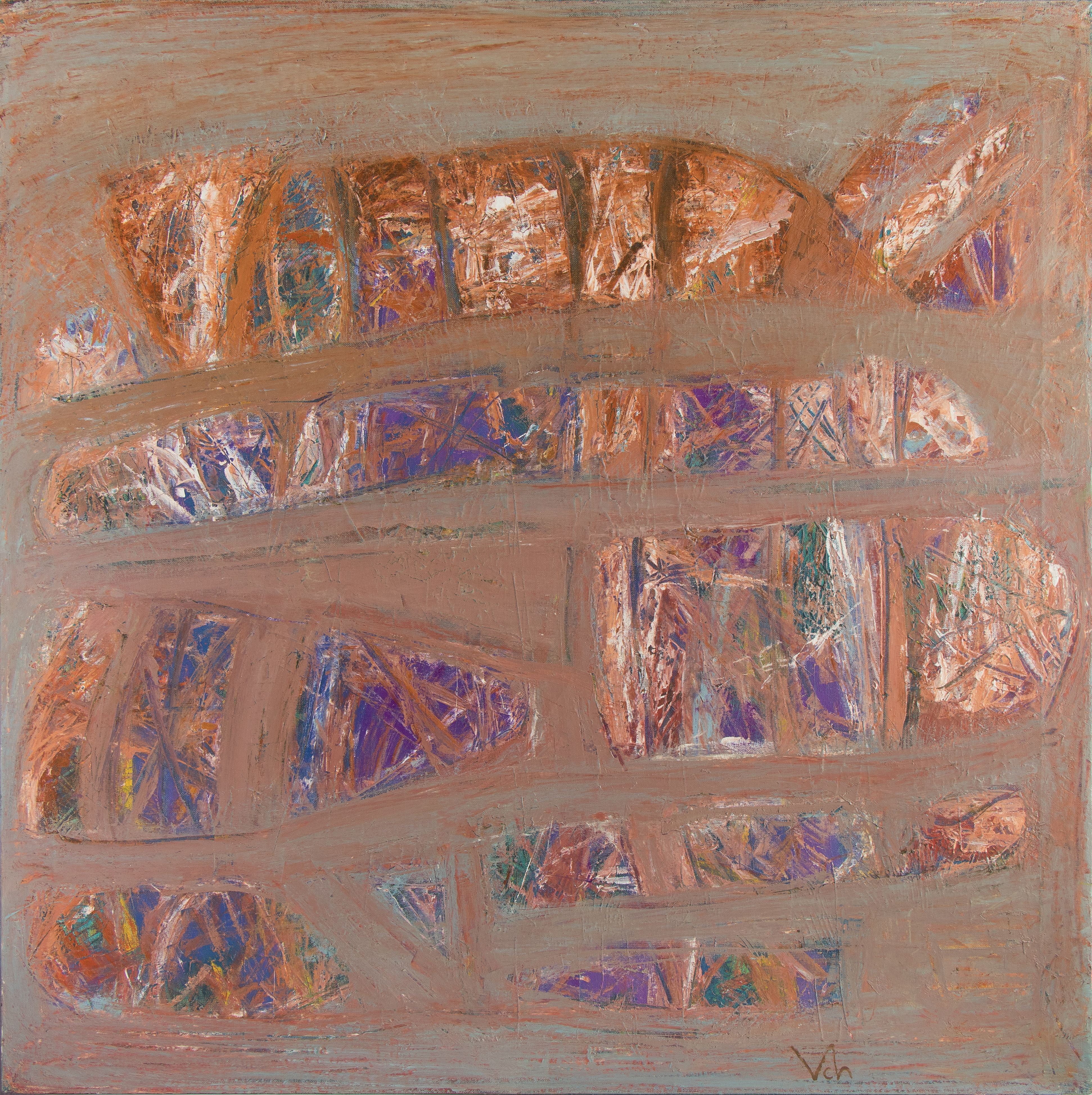 “Somewhere-10”, 2004, Oil by Viktor Chumachenko