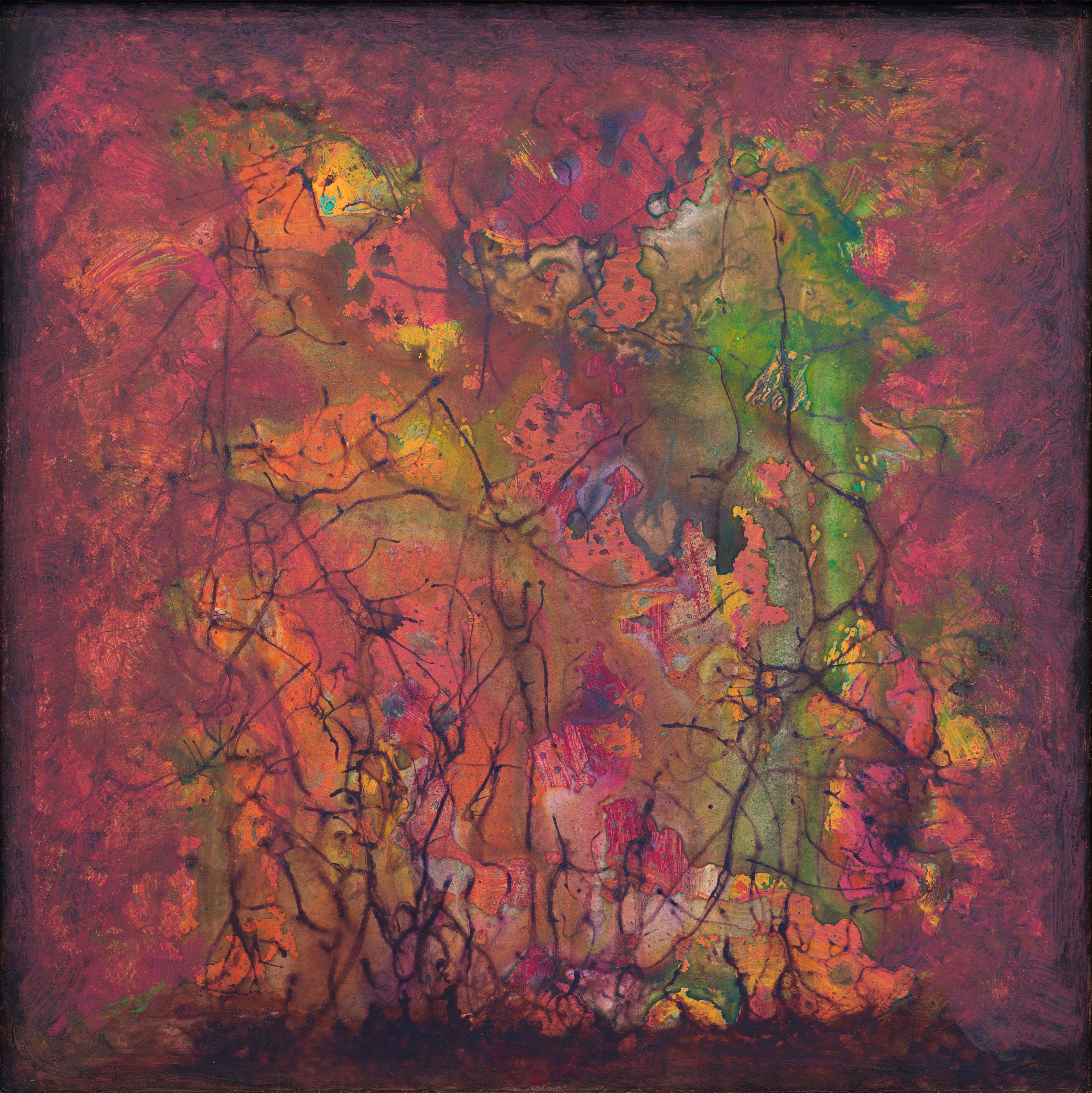 “Flower in the Forest”, 2019, Acrylic by Viktor Chumachenko