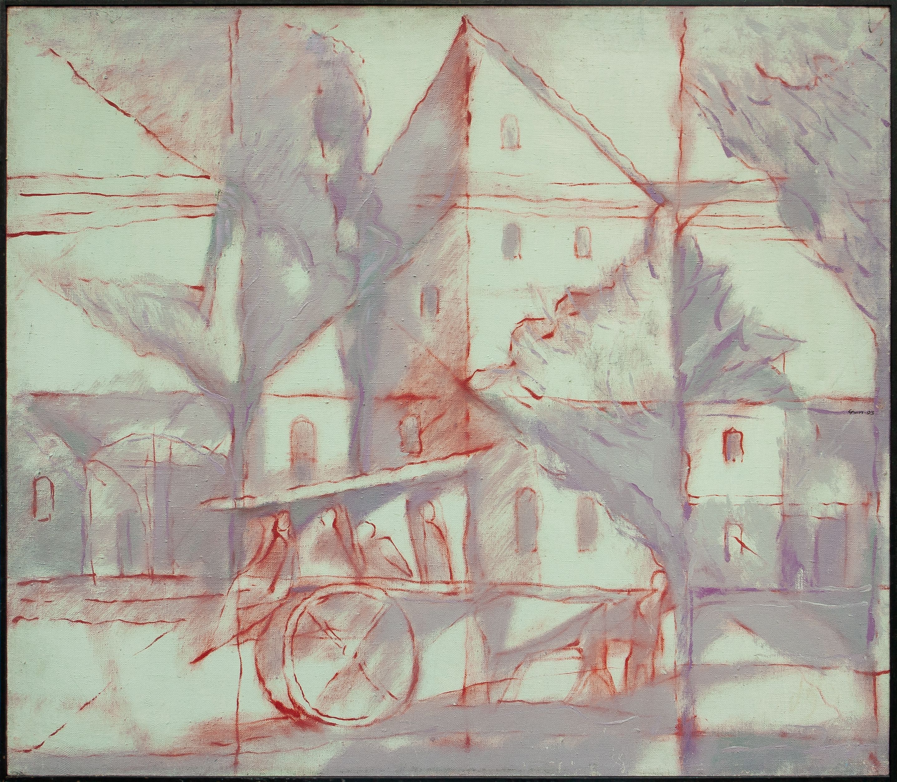 “Rhythms of the City”, 1995, Oil by Viktor Chumachenko