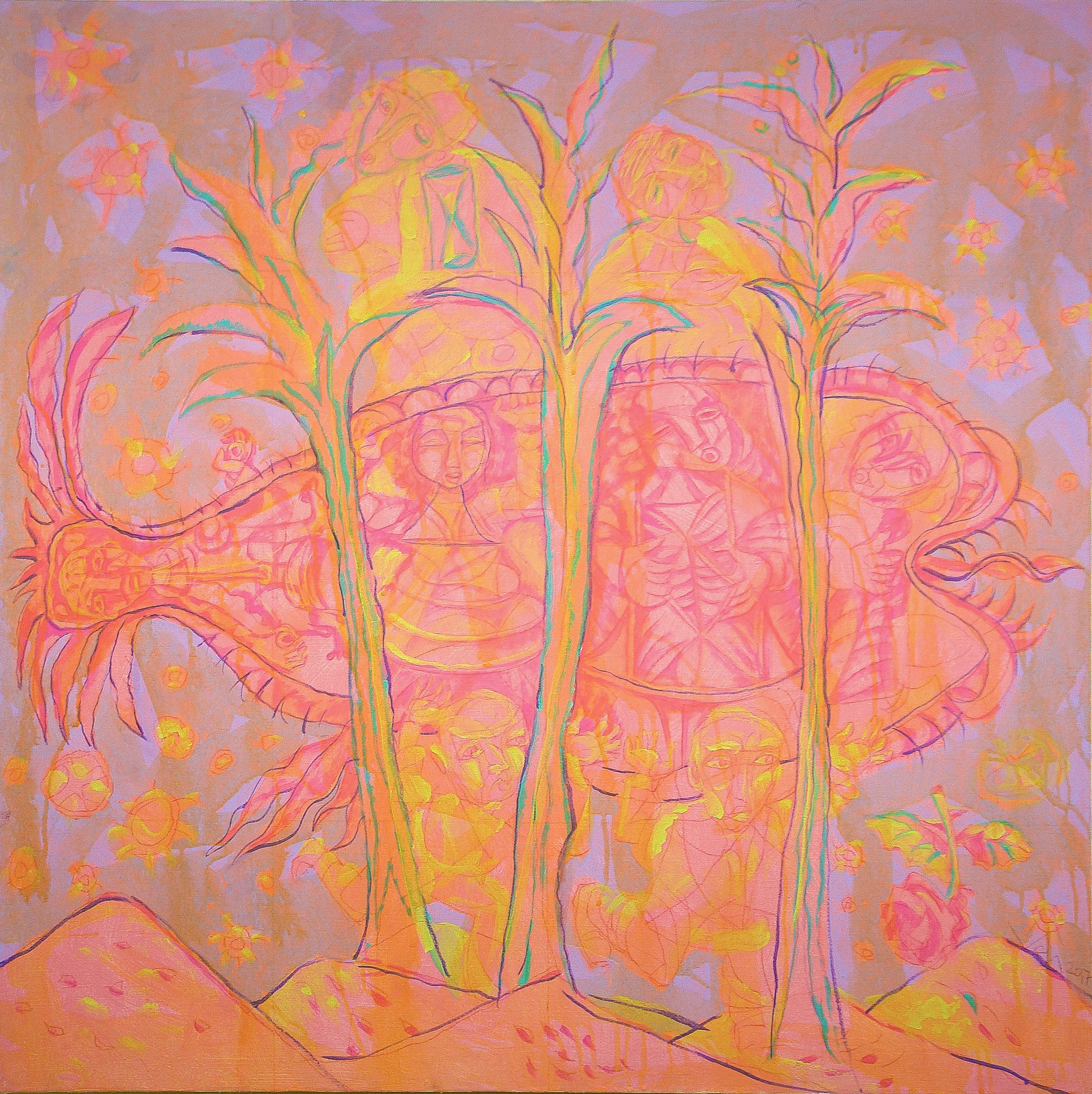 “Oxygen-1”, 2017, Acrylic by Viktor Chumachenko