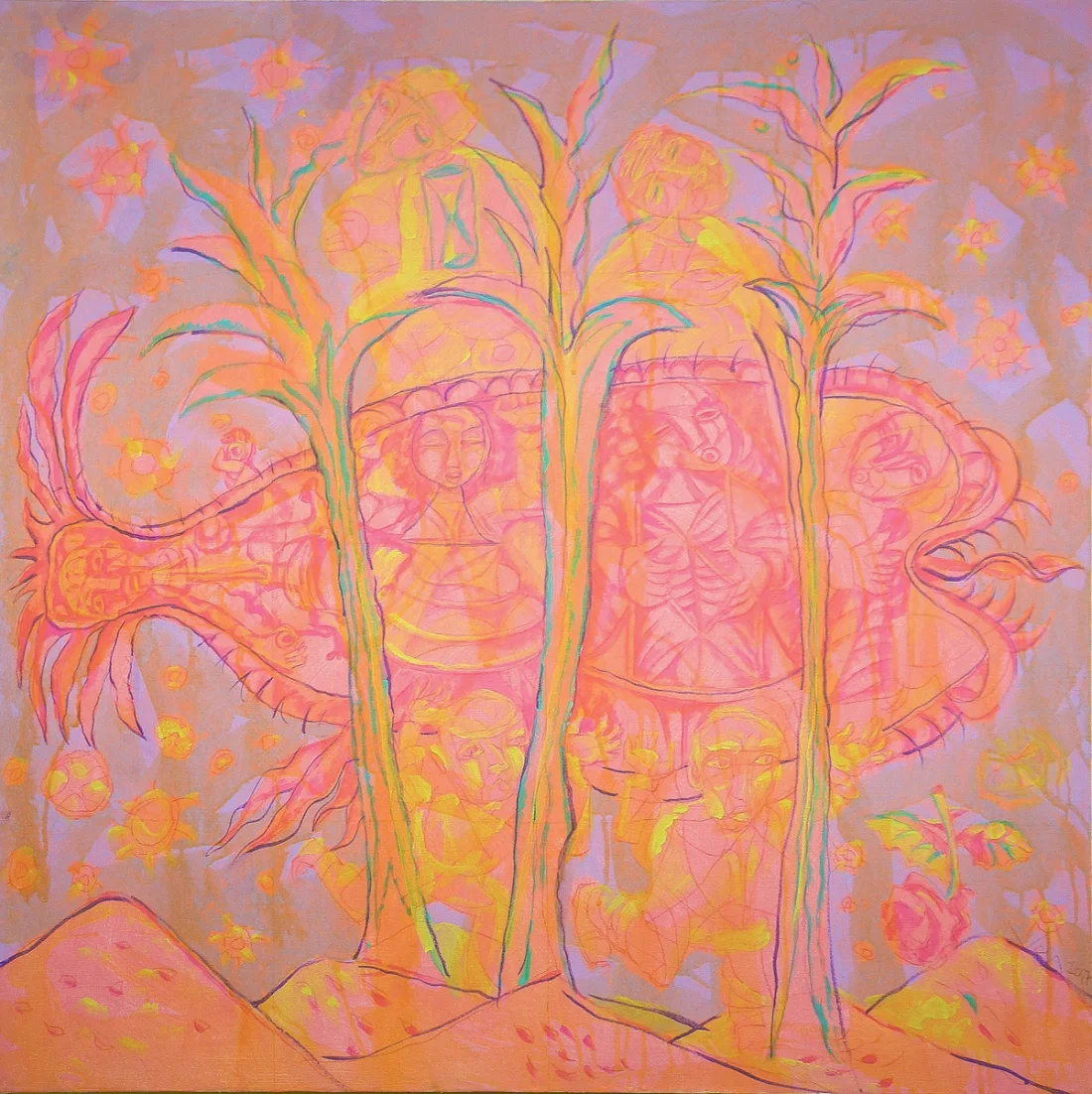 “Oxygen-1”, 2017, Acrylic by Viktor Chumachenko