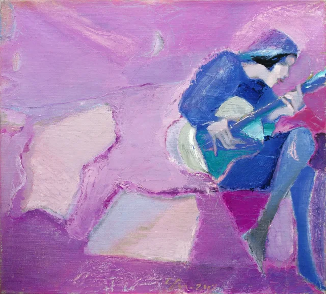 “Guitar”, Painting by Viktor Chumachenko