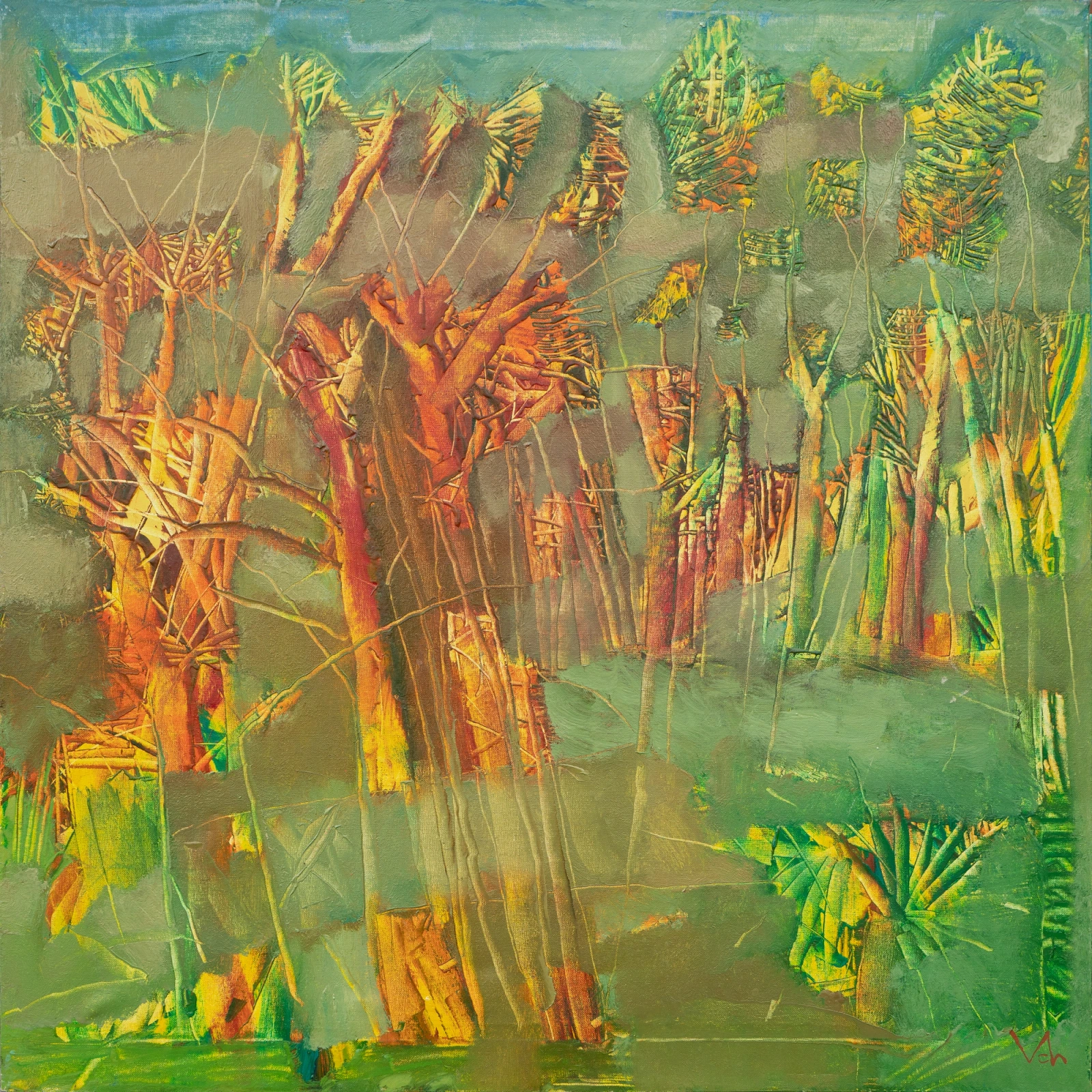 “Somewhere-6”, 2004, Oil by Viktor Chumachenko