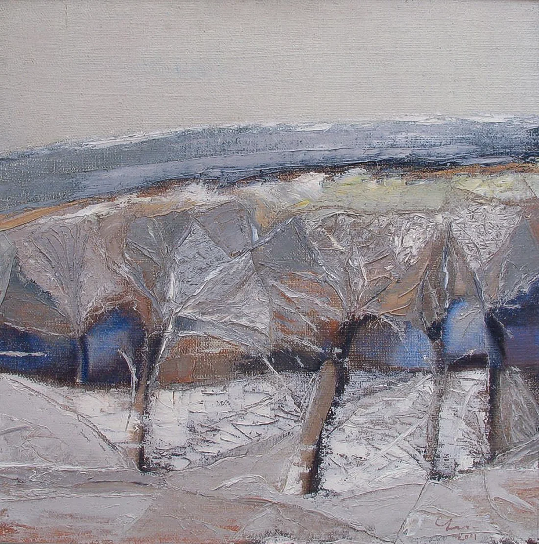 “Paths”, 2001, Oil by Viktor Chumachenko
