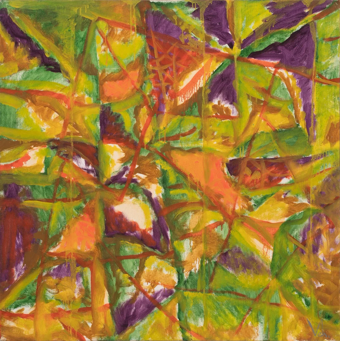 “Meeting No. 2”, 2009, Oil by Viktor Chumachenko