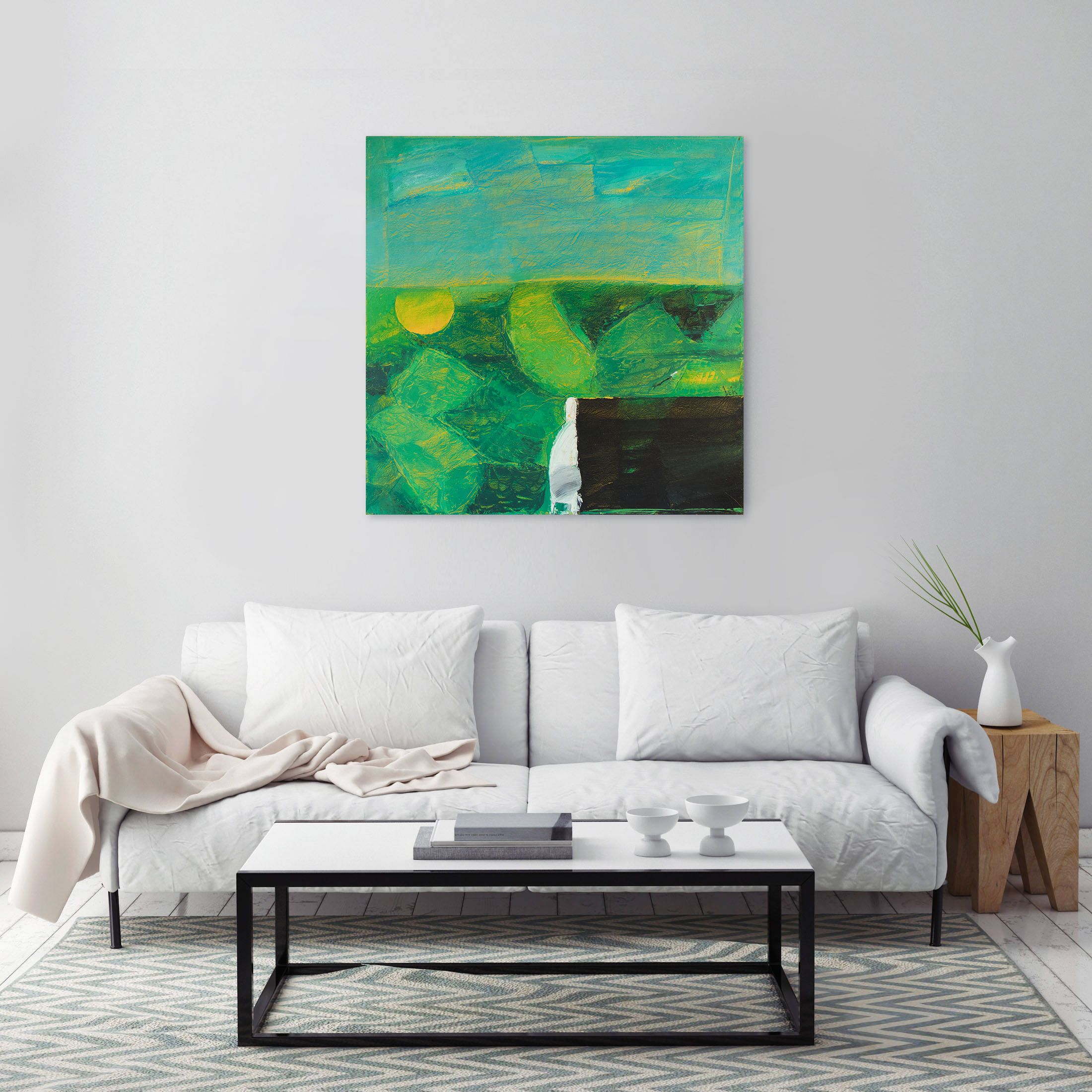 Black Earth by Viktor Chumachenko — artwork in an interior
