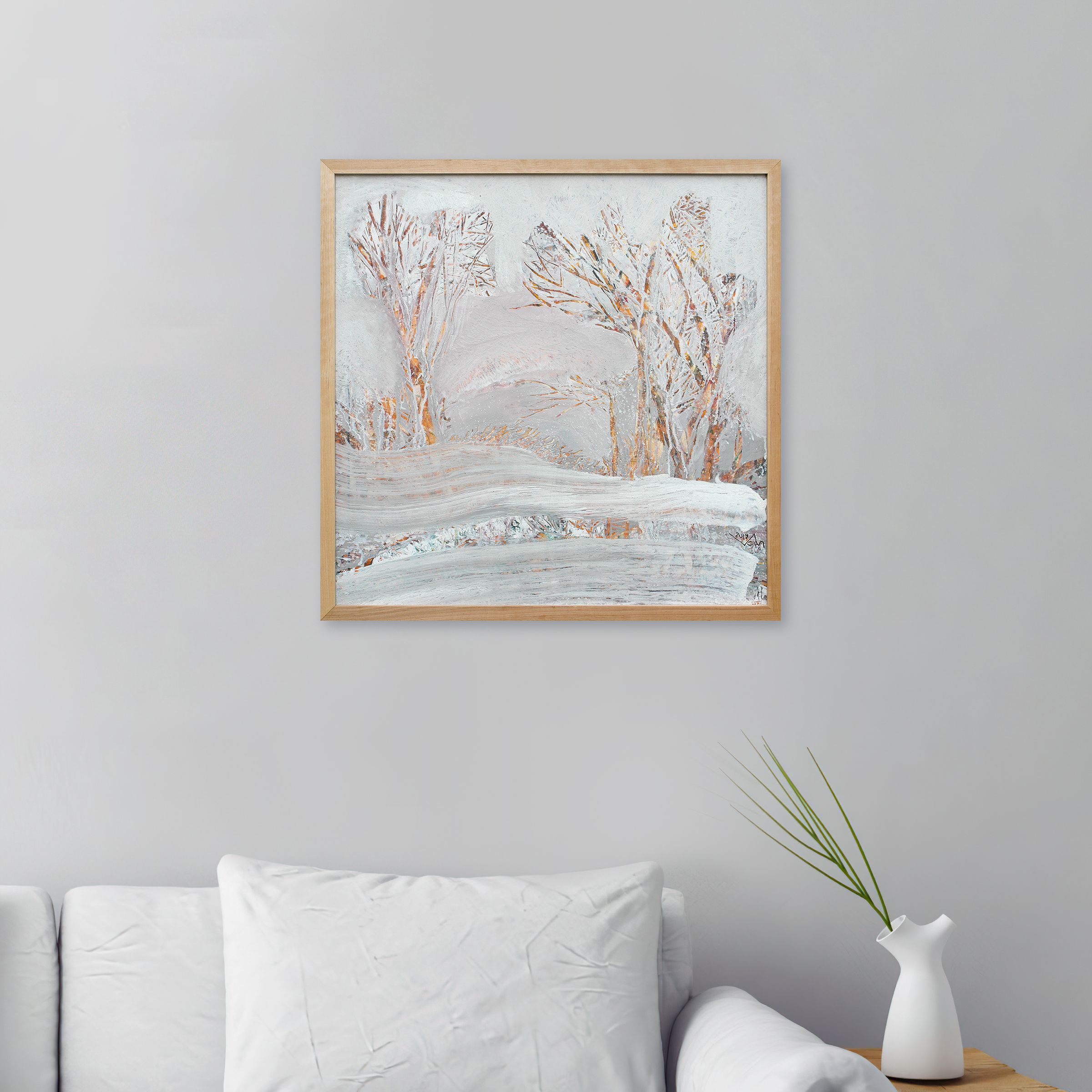 “Wintertime” by Viktor Chumachenko — shown in an interior