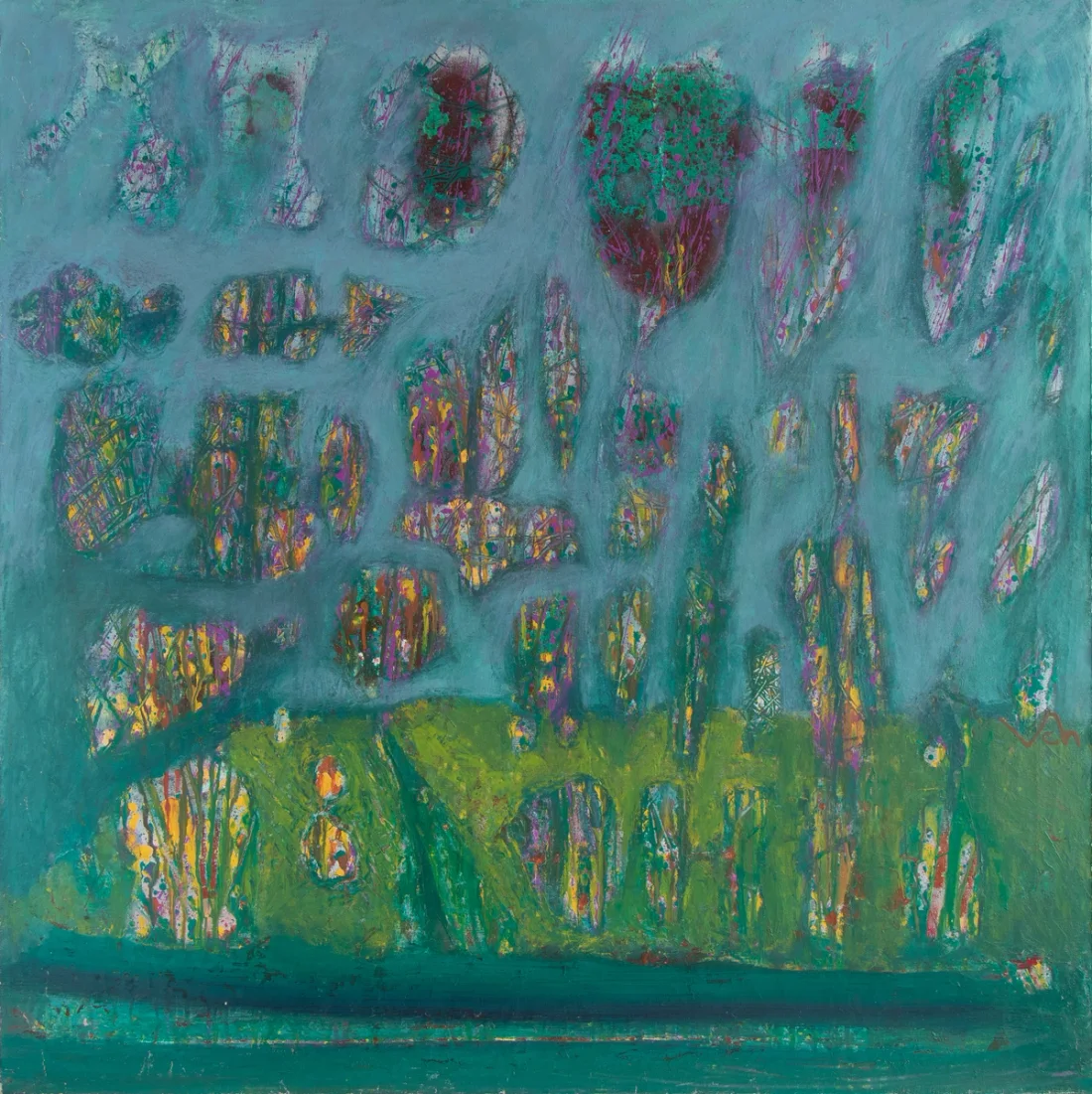 “Somewhere-12”, 2004, Oil by Viktor Chumachenko