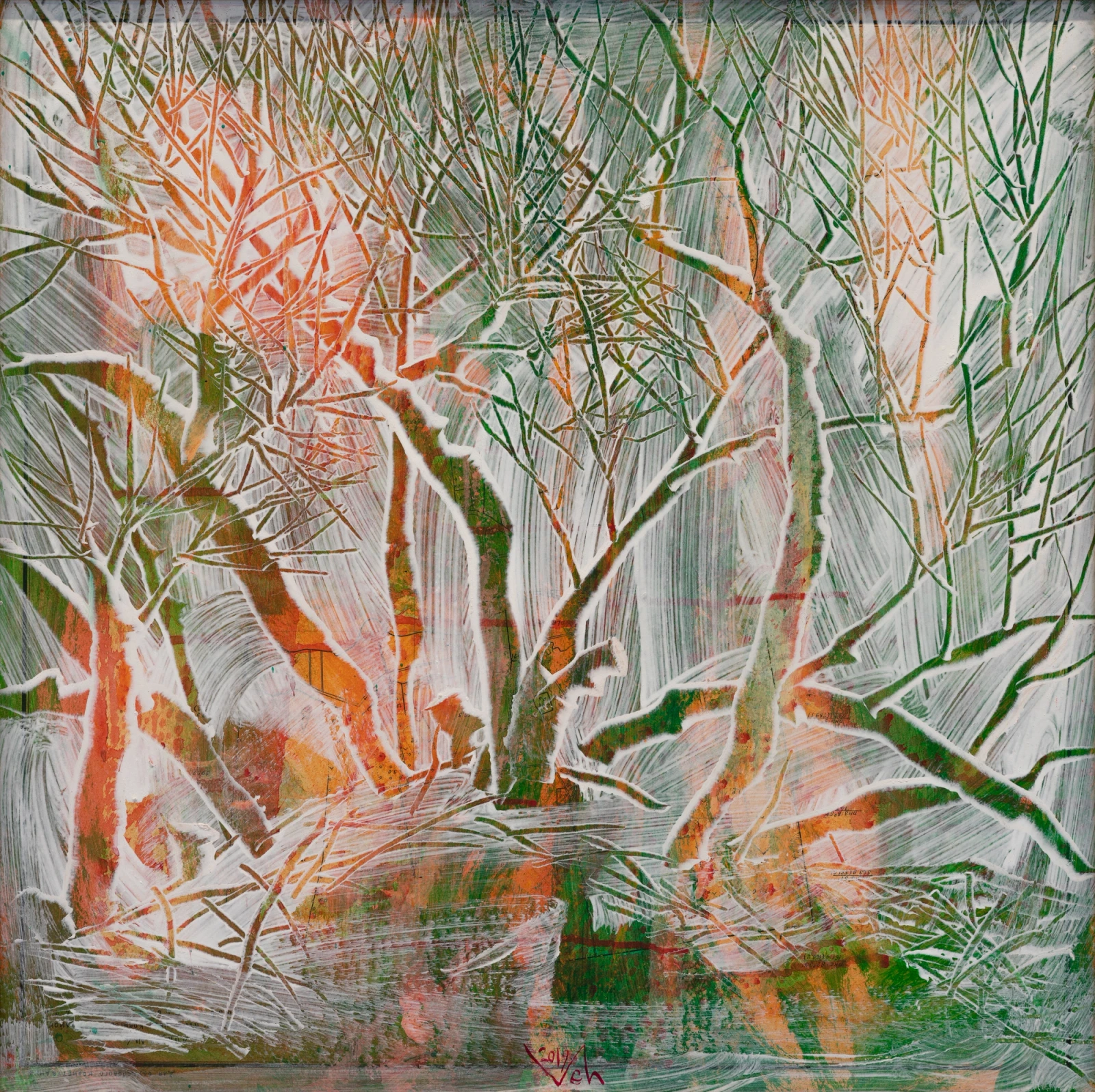 “Morning”, 2019, Acrylic by Viktor Chumachenko