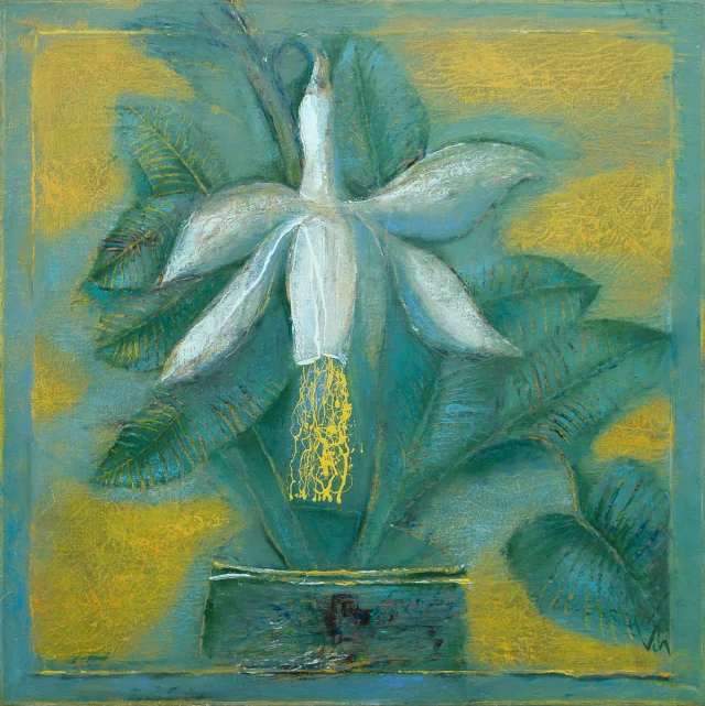 “On Yellow”, Oil by Viktor Chumachenko