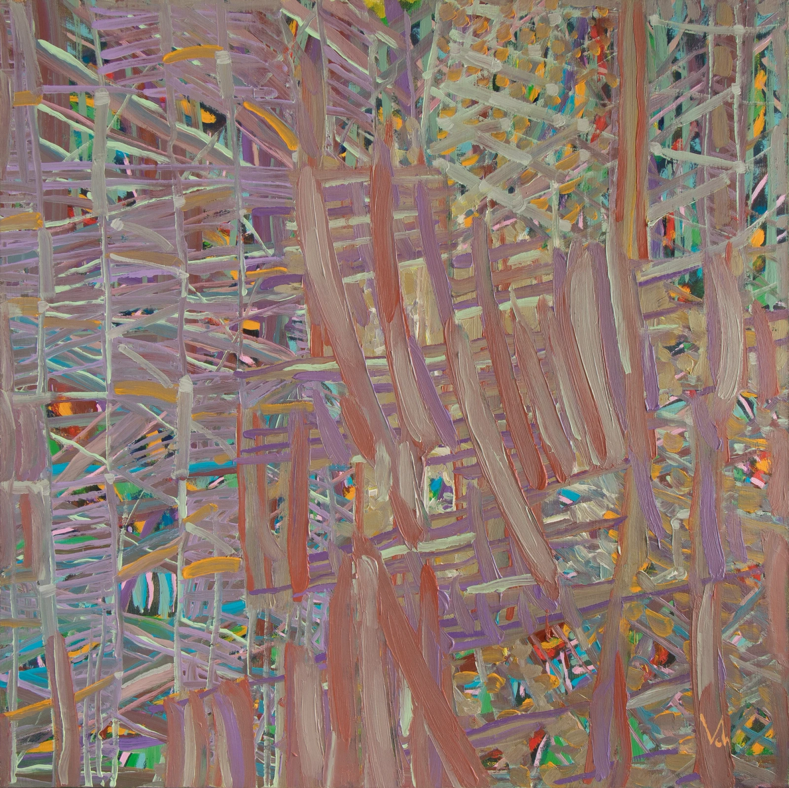 “Meeting No. 10”, 2009, Oil by Viktor Chumachenko