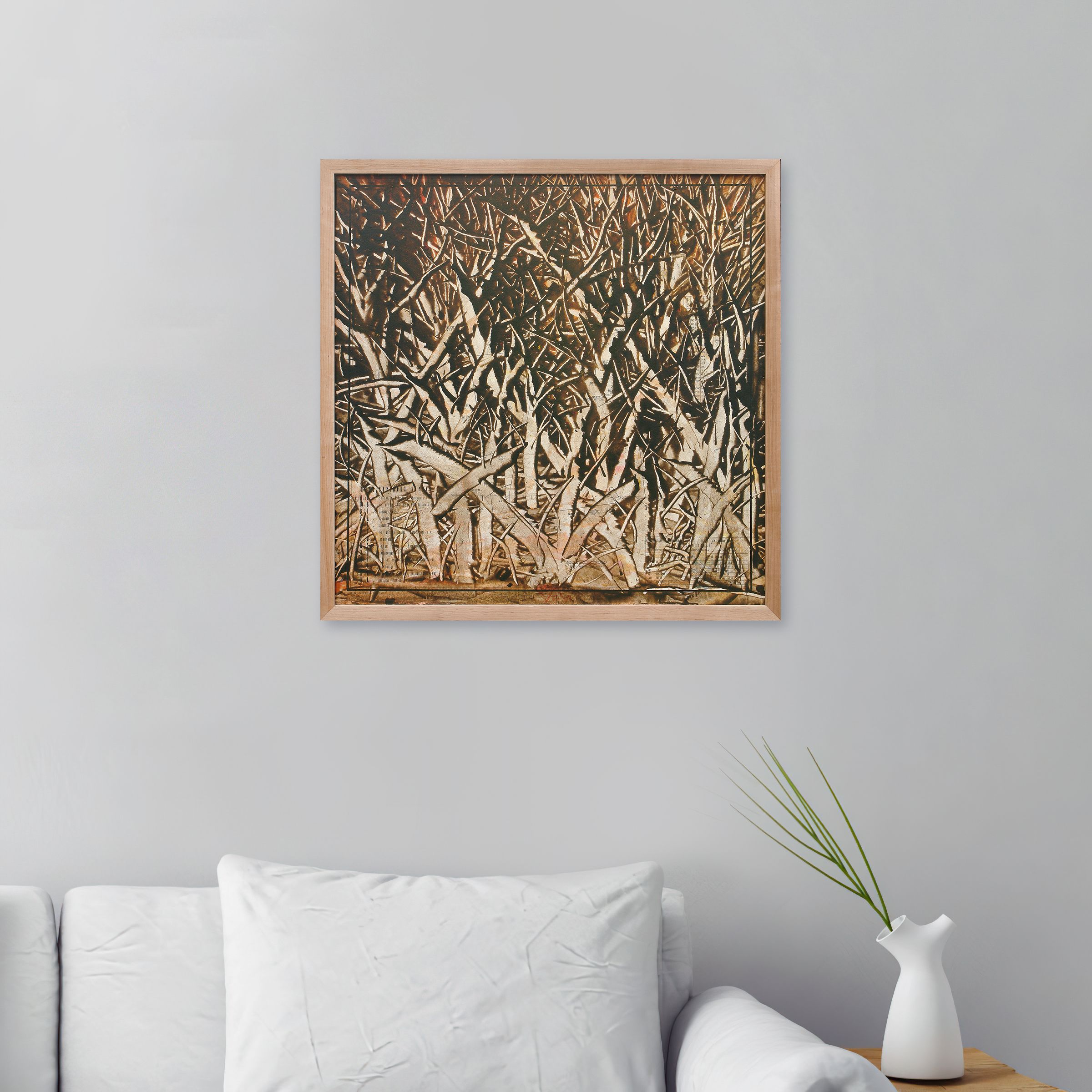 Overgrown Forest by Viktor Chumachenko — artwork in an interior